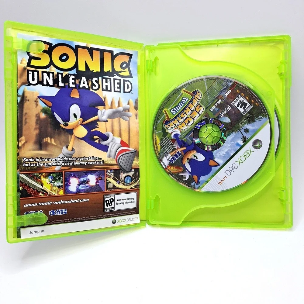 Xbox 360 Sega Superstars Tennis Xbox Live Arcade Compilation 2 Disc Complete